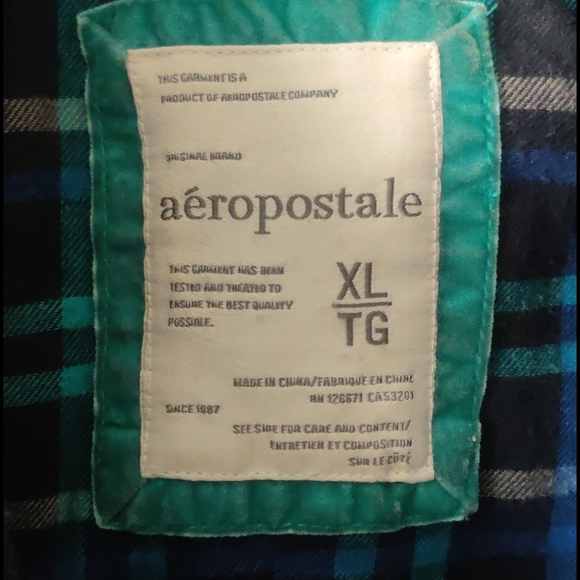 Aeropostal Women Blue Short Coat - Picture 7 of 10